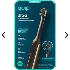 QUIP *Ultra* Next Generation Smart Sonic Electric Toothbrush *NIB* *black